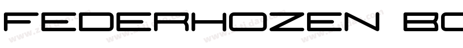 Federhozen Bold字体转换